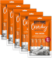 Kitty YumsCreamy Lick Treats Real Chicken