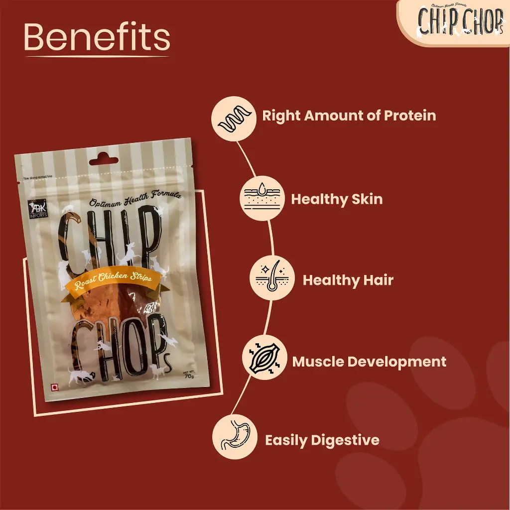 Chip Chops Roast Chicken Strips 70G