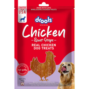 Drools chicken roast strips 70g