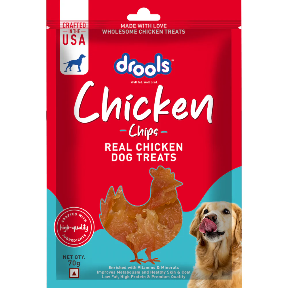 Drools chicken chips 70g
