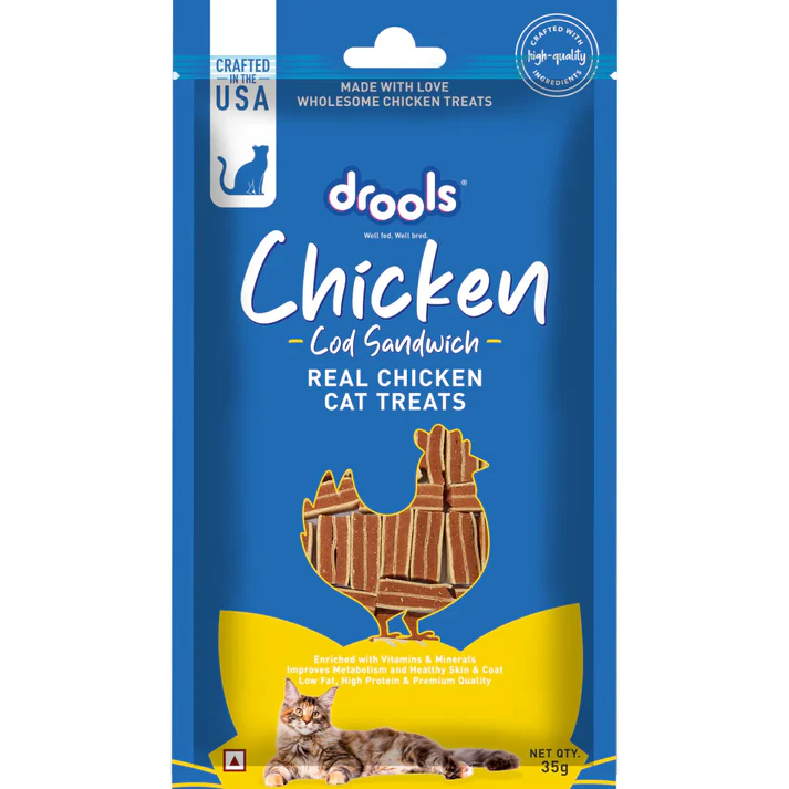 Drools cat chicken cod sandwich 35g
