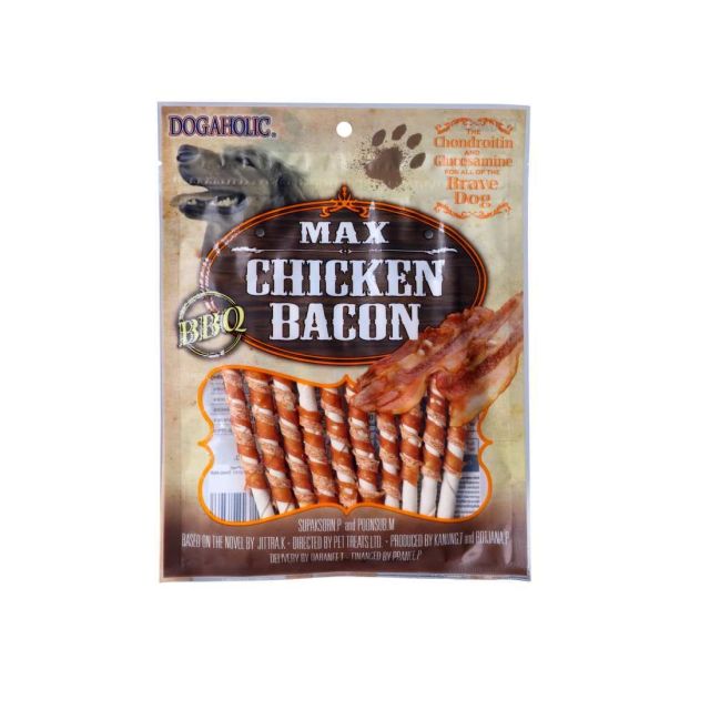 Dogaholic Chicken Bacon Stick BBQ 10PCS