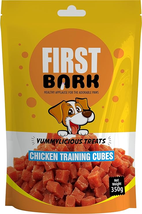 First Bark Chiken Training Cubes 350g
