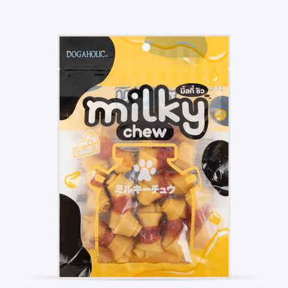Dogaholic Cheese Milky Chew Chicken Bone 10Pcs