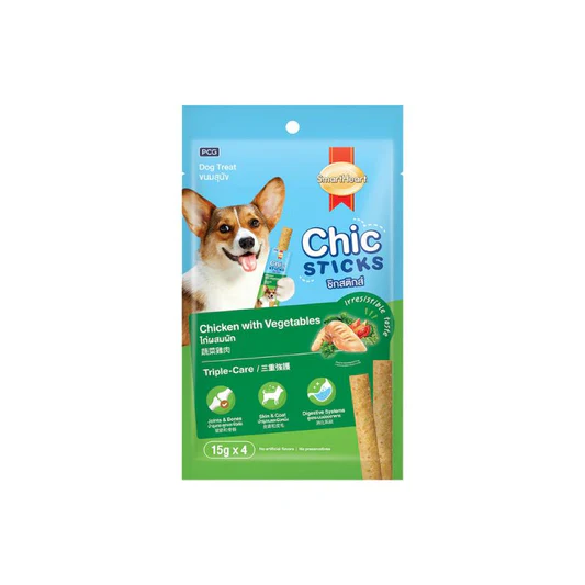 Smart Heart chic sticks chicken and vegetables 15g*4