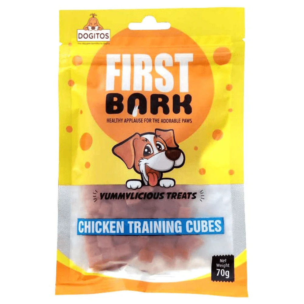 First Bork  Chicken Trining Cubes 70g