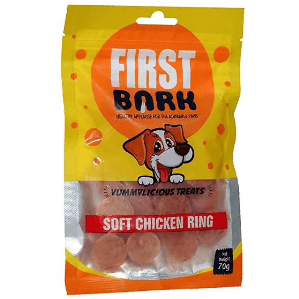 First Bark Soft Chicken Rings 70g