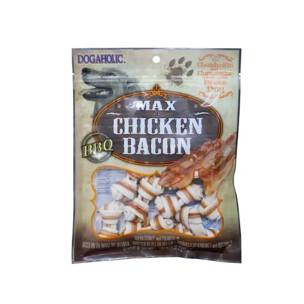 Dogaholic Bbq Chicken Bacon Bone 10Pcs 